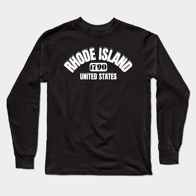 RHODE ISLAND Long Sleeve T-Shirt by Suddenly Mood